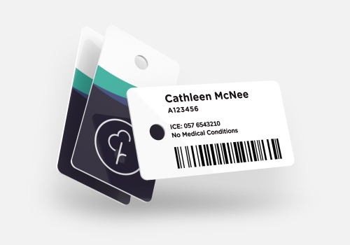 Parkrun Barcodes 2 pairs of Plastic-coated Self-adhesive Durable Water-Resistant 